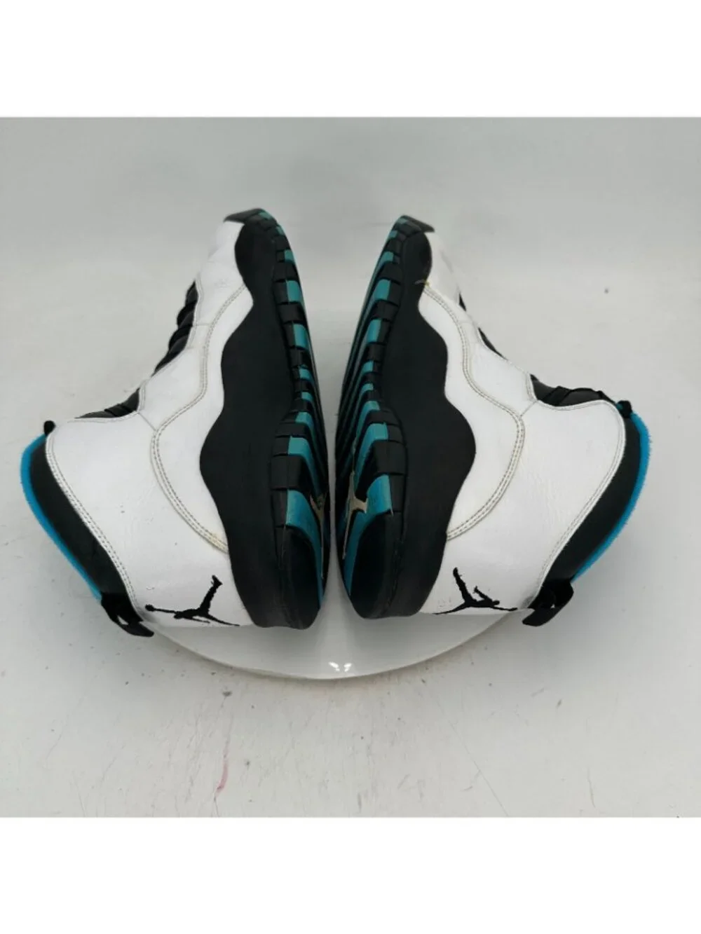 Nike Air Jordan 10 Retro Men Size 12 310805-106 White Powder Blue Black Shoes